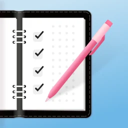 Symbol von Digitaler Planer: Checkliste
